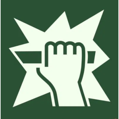 Placa Fotoluminescente S21 - Sinalização de Saída 15cm x 15cm