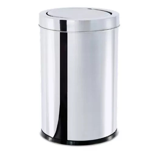 Lixeira inox 21,2L com tampa basculante 25 x 46 cm