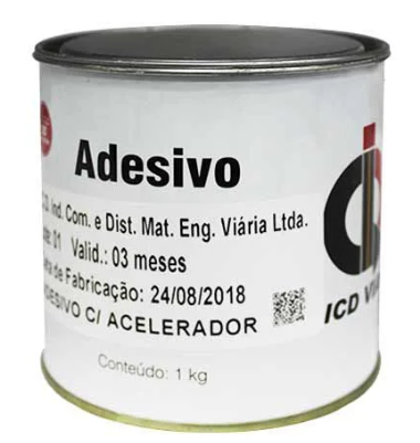 Adesivo (cola bicomponente) para dispositivos de plástico injetado - 1 kg
