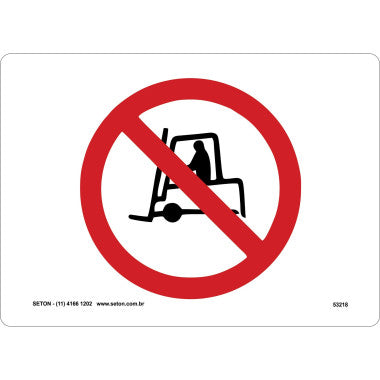 Placa Proibido Tráfego de Veículos Industriais - Sinalização Segura