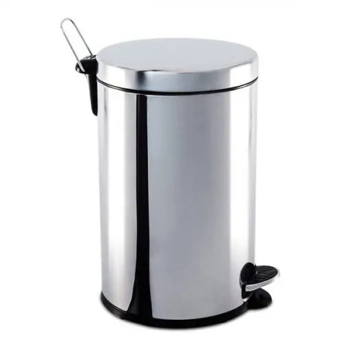 Lixeira inox 5L com pedal e balde