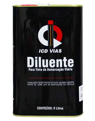 Diluente (solvente) para tintas de demarcação viária