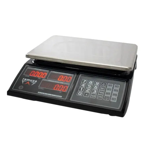 Balança digital computadora a bateria 31Kg x 5g display Led - DCRC 110V 220V