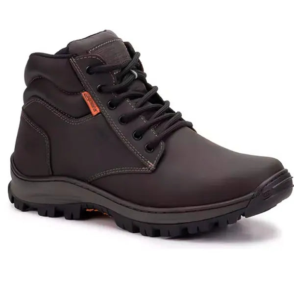 Bota de Segurança Gogowear Force 100% Couro Marrom Café Solado Emborrachado CA 43770