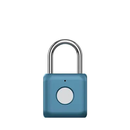 Cadeado inteligente com impressão digital azul