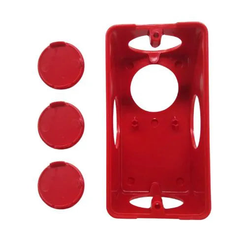 Caixa Passagem PVC Vermelho 1/2" x 3/4" Antichamas