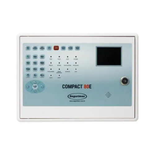 Central de Alarme de Incêndio Endereçável 80 Setores Compact Segurimax