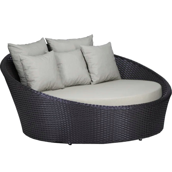 Chaise Lívia em Alumínio com Almofadas Impermeáveis para Área, Sala, Edícula, Piscina, Jardim - Taba Tabaco