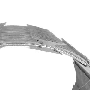 Concertina Multiteck Simples Galvanizada 30cm rende 8 Metros, Lâmina de 28mm, 40 Voltas