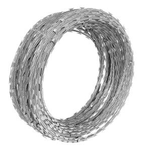 Concertina Perimetral Dupla Galvalume, diâmetro 41cm, Rende 6m, lâmina de 28mm, 40 Voltas
