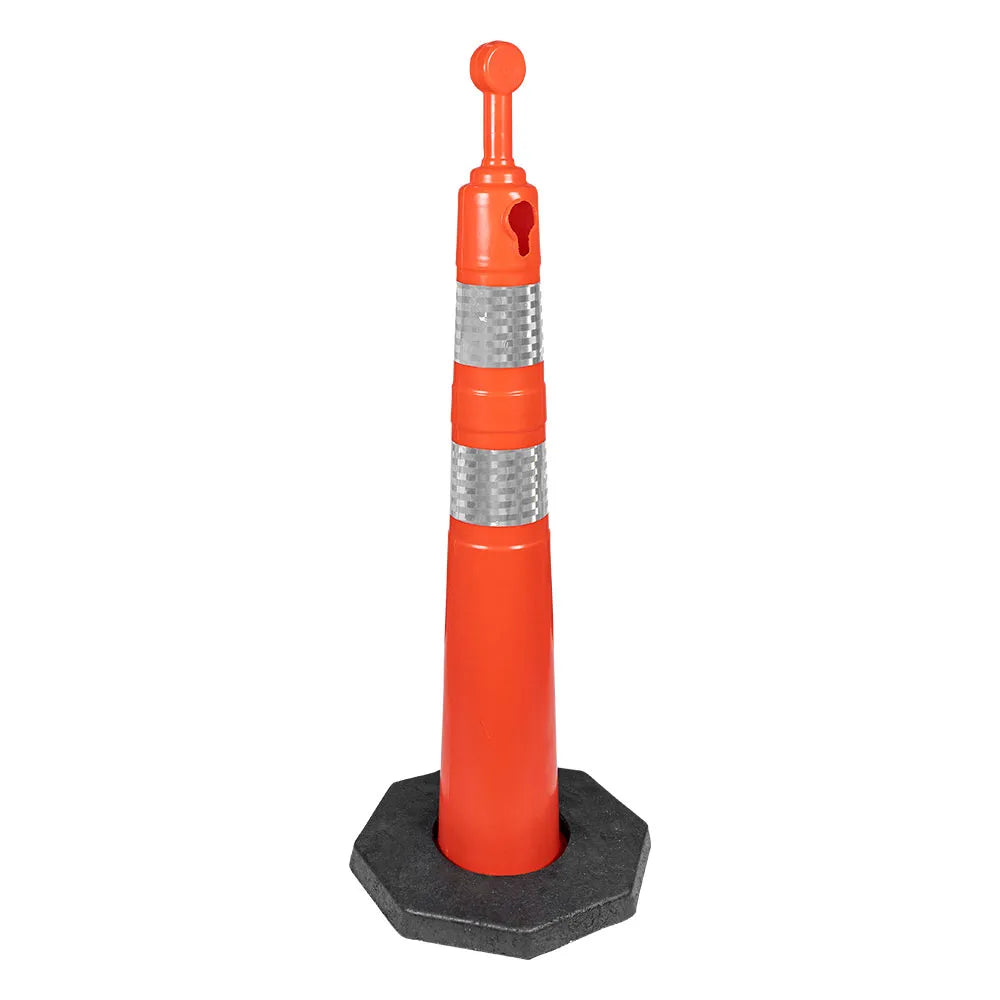 Cone Balizador Semi Flexível Cônico Laranja