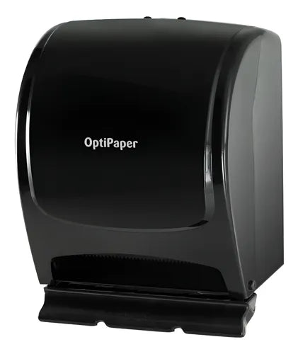 Dispenser Papel Toalha Bobina Toalheiro Alavanca Preto 300m