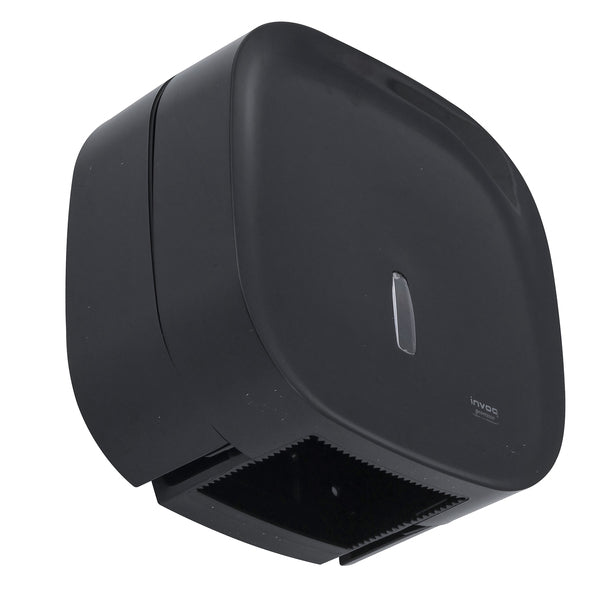 Dispenser para Papel Higiênico Rolo Plástico Preto Invoq Center Premisse