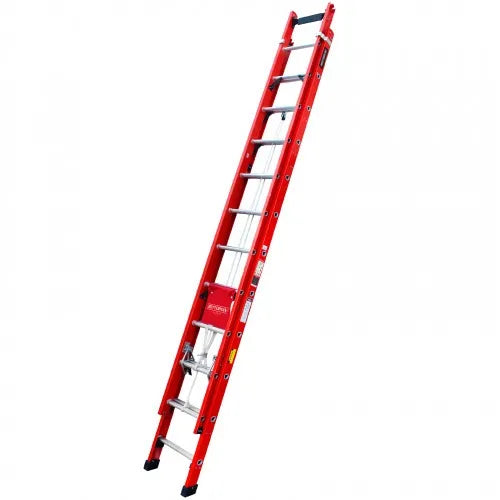 Escada de fibra de vidro extensível 4,50 x 7,80 m 28 degraus
