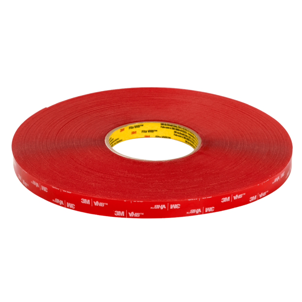 Fita Dupla Face 3M VHB 4910 Vermelha 15mmx33mts Transparente