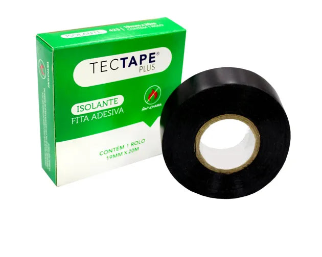 Fita Isolante PVC preto 18MMX20M
