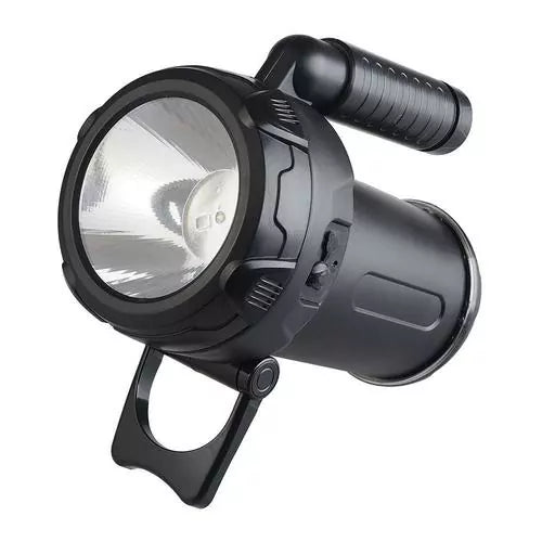 Lanterna led de mão recarregável via USB grande alcance 350 lúmens