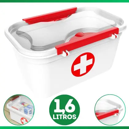 Maleta de Primeiros Socorros c  2 Travas 1,6 Litros - Uninjet