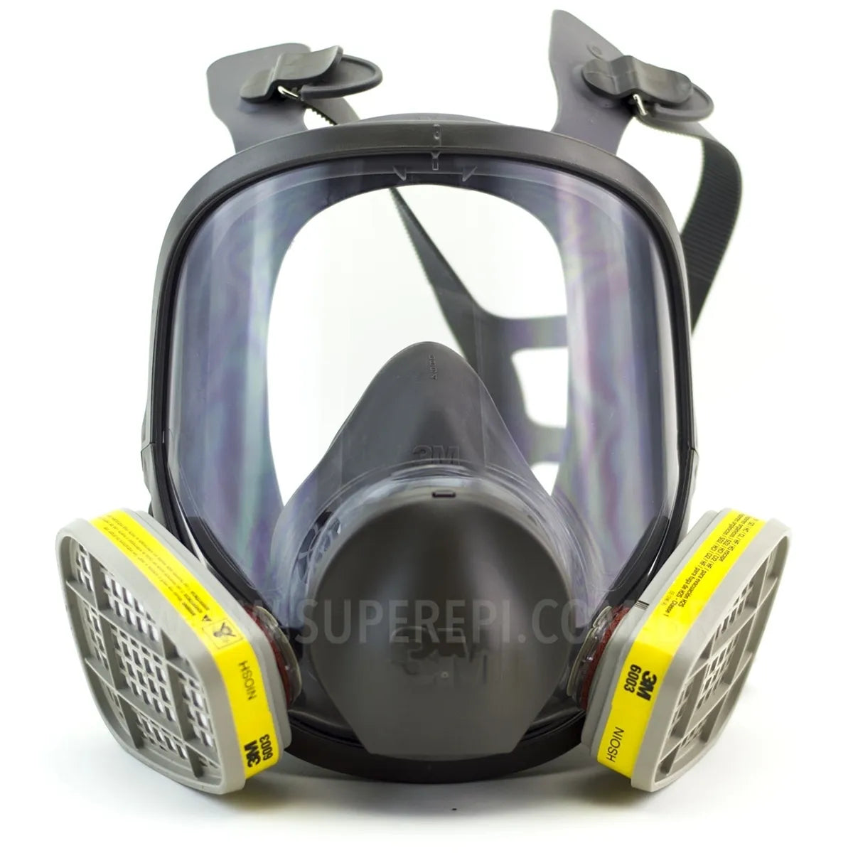 Máscara Facial Inteira 3m 6800 Com Cartuchos 6003 CA 7298