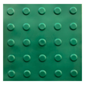 Piso Tátil PVC 25x25 Verde 300x300
