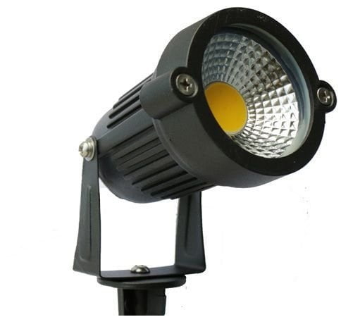 Refletor e Luminaria Espeto de Jardim LED 5W Branco frio / Branco Quente