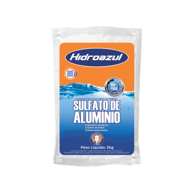 Sulfato Tratamento Piscina Alumínio Hidroazul 2kg