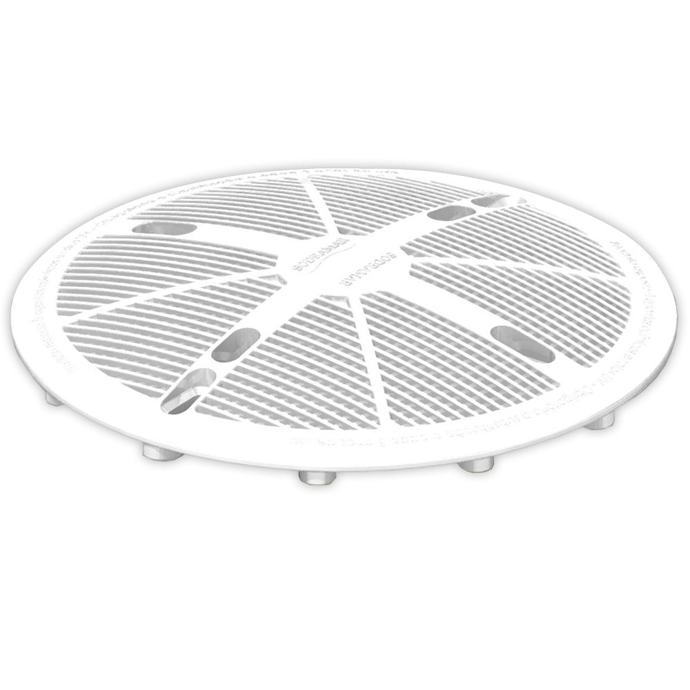 Tampa F.S.B para Dreno de fundo (Branca) com Kit parafusos