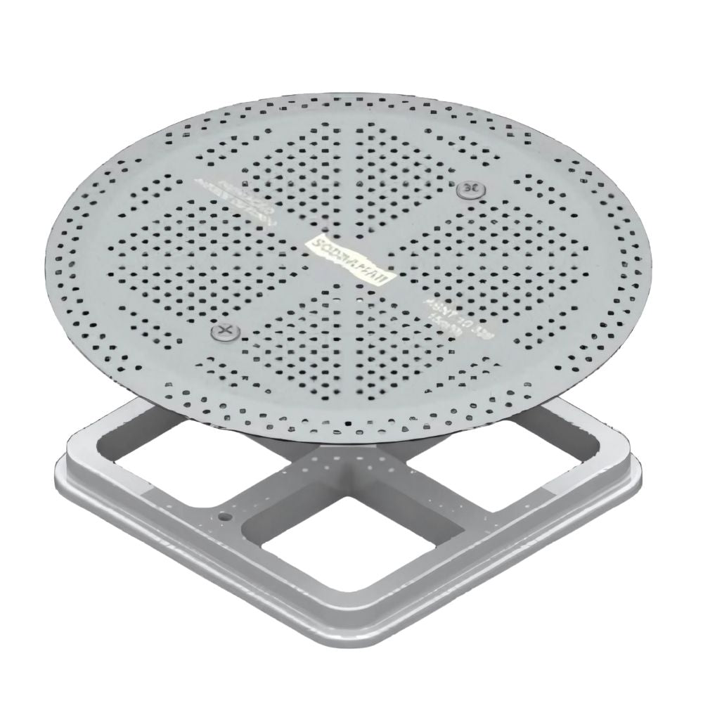 Tampa Luxo Redonda aço inox 316 para dreno