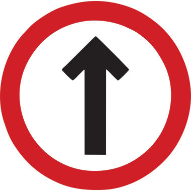 Placa de Sinalização Siga em Frente - Alumínio 1,5mm