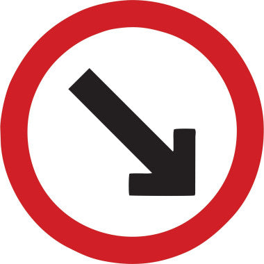 Placa de Trânsito Passagem Obrigatória em Alumínio