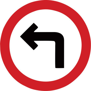 Placa de Sinalização Seta Para a Esquerda
