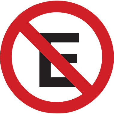 Placa Proibido Estacionar em Alumínio 80cm