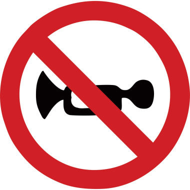 Placa Proibido Buzinar - Sinalização de Trânsito