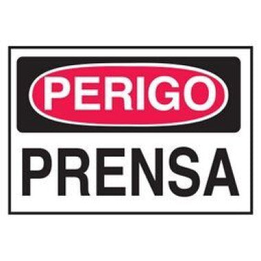 Etiqueta de Perigo em Vinil Autoadesivo - Alta Resistência