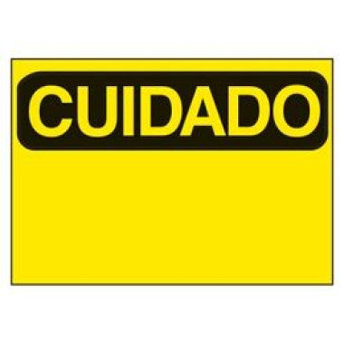 Etiqueta de Cuidado em Vinil Autoadesivo para Segurança