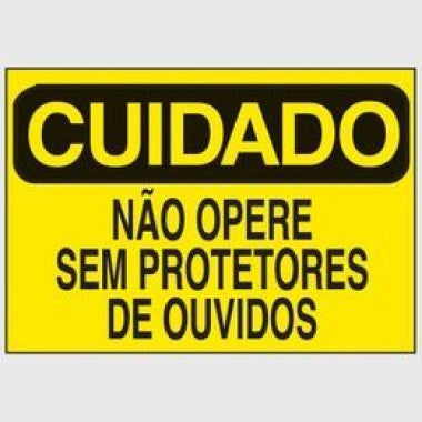 Etiqueta de Cuidado: Uso Obrigatório de Protetores de Ouvidos
