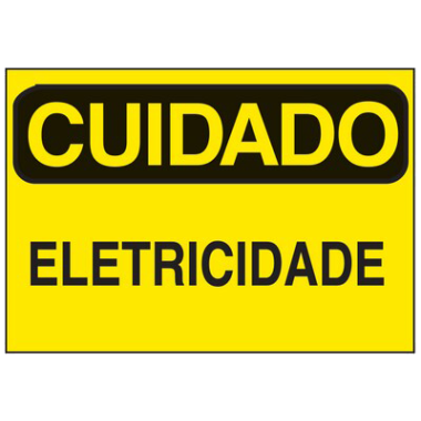 Etiqueta de Cuidado - Risco Elétrico