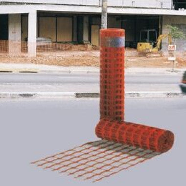 Cerca de Isolamento Laranja 1,2 x 50m para Segurança de Obras