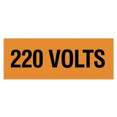 Etiqueta de Identificação para Tomada - 220 Volts