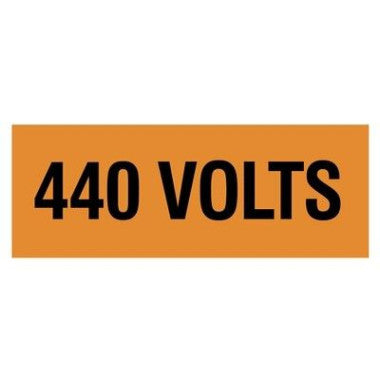 Etiqueta de Identificação para Tomada - 440 Volts