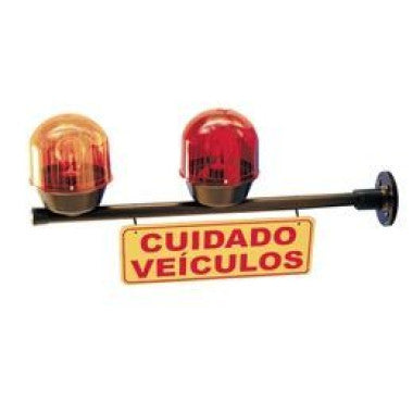 Sinalizador de Garagem 110v/220v com Luzes Piscantes
