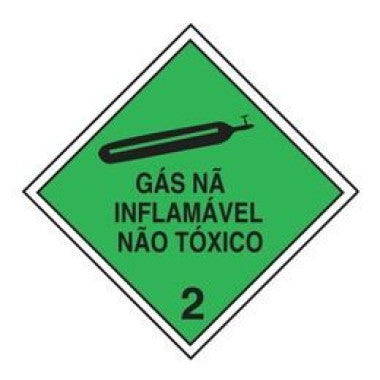 Rolo de Etiquetas Gás Não Inflamável Não Tóxico 2 - 500 Unidades