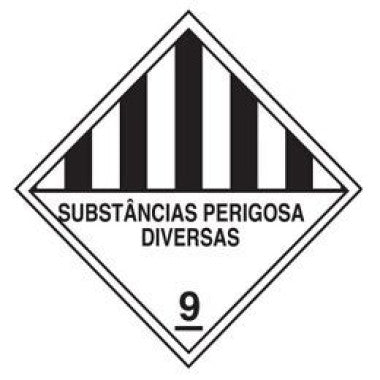 Rolo de Etiquetas para Substâncias Perigosas Diversas 9