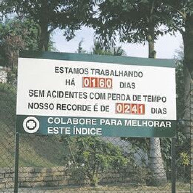Placar CIPA Personalizado em Alumínio para Segurança no Trabalho