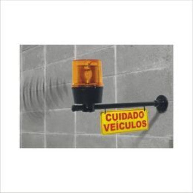 Sinalizador de Garagem com Alerta Sonoro e Luz Giratória