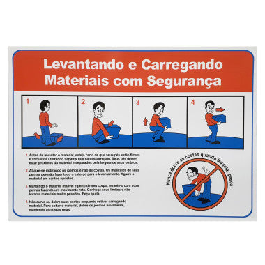 Painel de Segurança para Levantamento e Transporte de Materiais