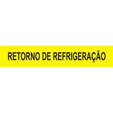 Marcador Autoadesivo para Tubulação - Retorno de Refrigeração