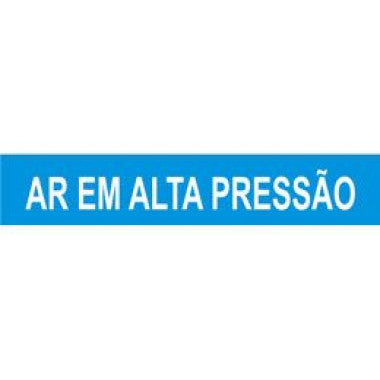 Marcador de Tubulação Autoadesivo - AR Alta Pressão 30,5cm x 5,7cm