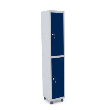 Armário Azul para Vestiários com 2 Portas em Aço