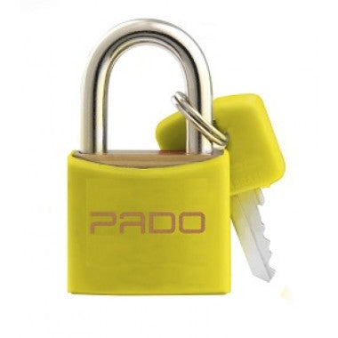 Cadeado Amarelo em Latão Resistente à Oxidação